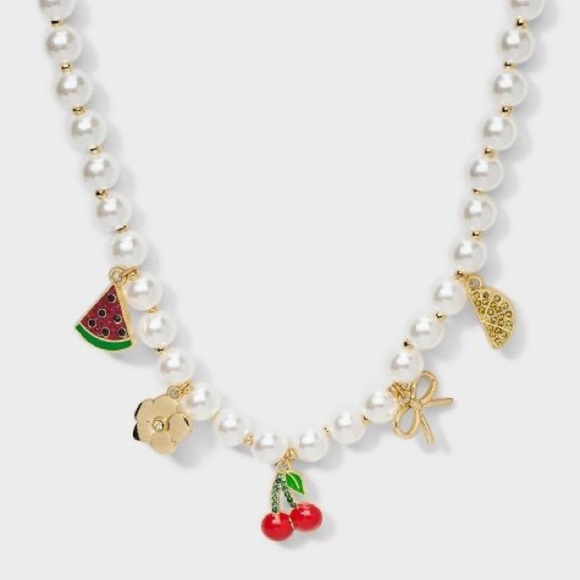 SUGARFIX by BaubleBar Farmer's Market Charm Pendant Necklace - Multicolor - NWT - Picture 2 of 7